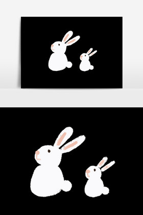 小兔子图案