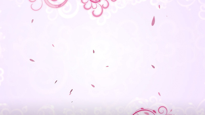 粉色纯情婚礼花瓣掉落背景合成素材