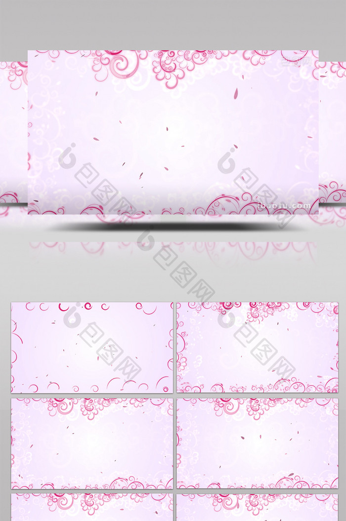 粉色纯情婚礼花瓣掉落背景合成素材