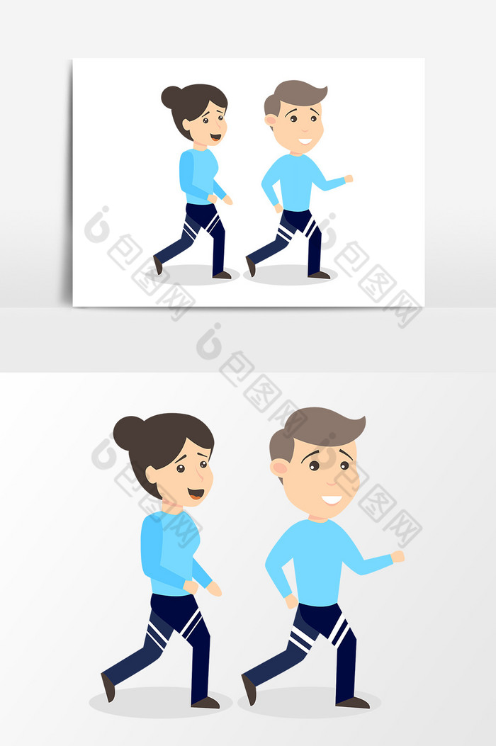 运动健身人物卡通图片
