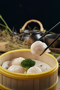港式茶餐水晶虾饺