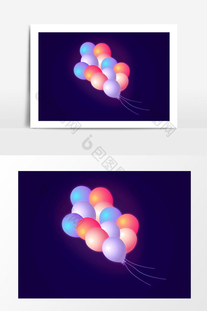 气球庆典矢量图片
