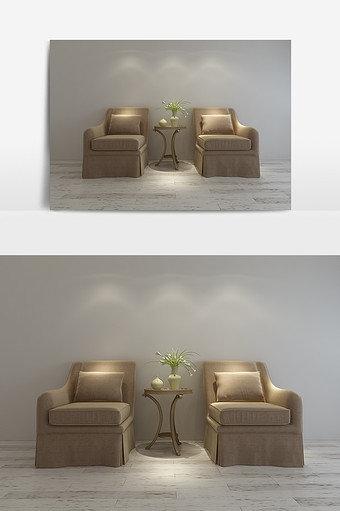 现代简约沙发模型图图片