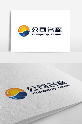 简洁向上阳光金融商务LOGO标志