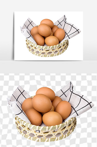 新鲜鸡蛋免扣元素图片