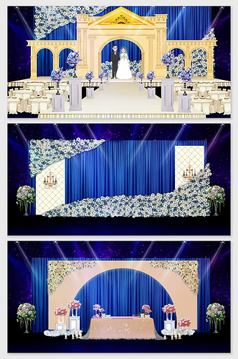 宫殿花墙公主风婚礼效果图图片