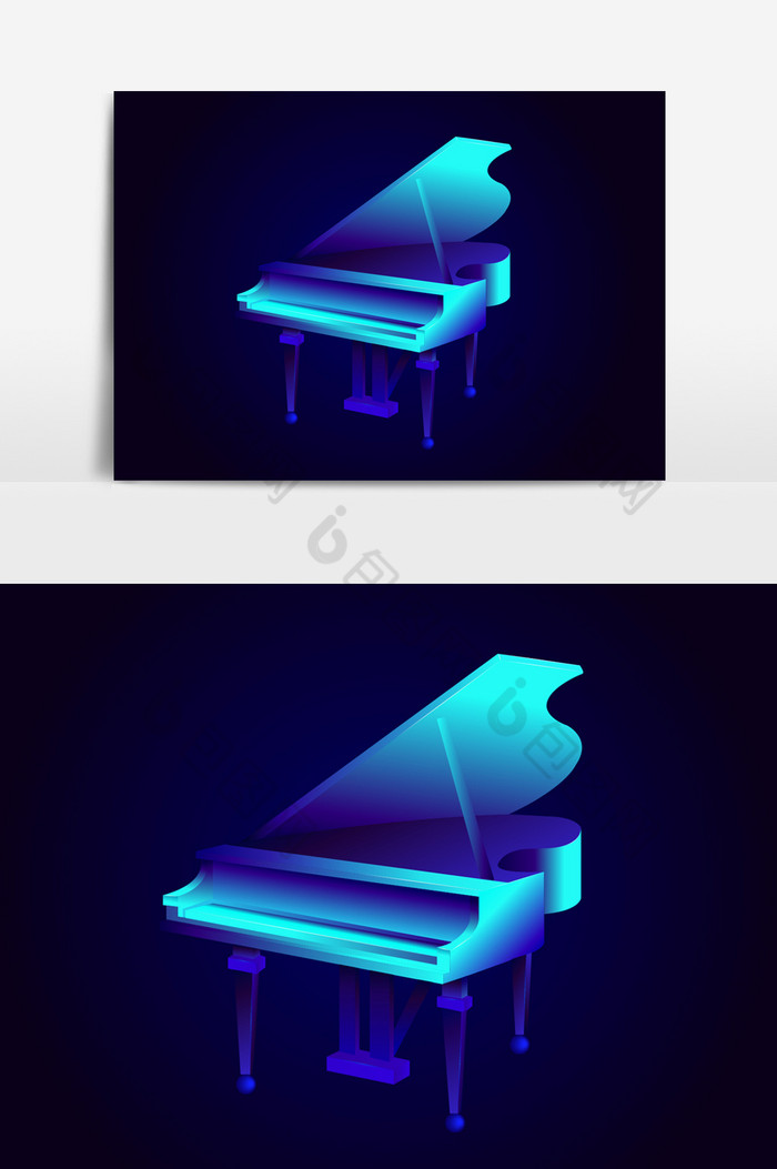 光感水晶钢琴图片图片