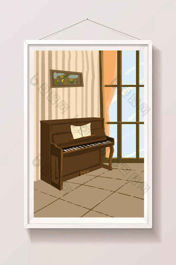 唯美室内钢琴背景