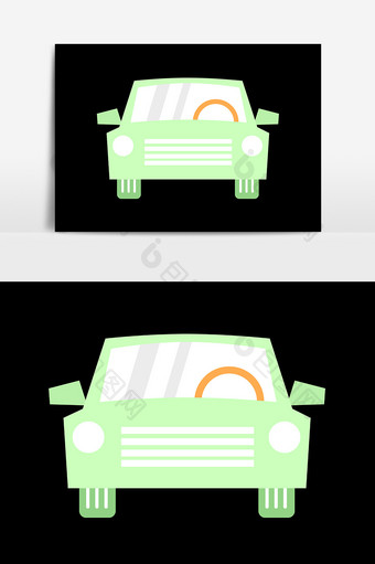 小汽车客车设计元素图片