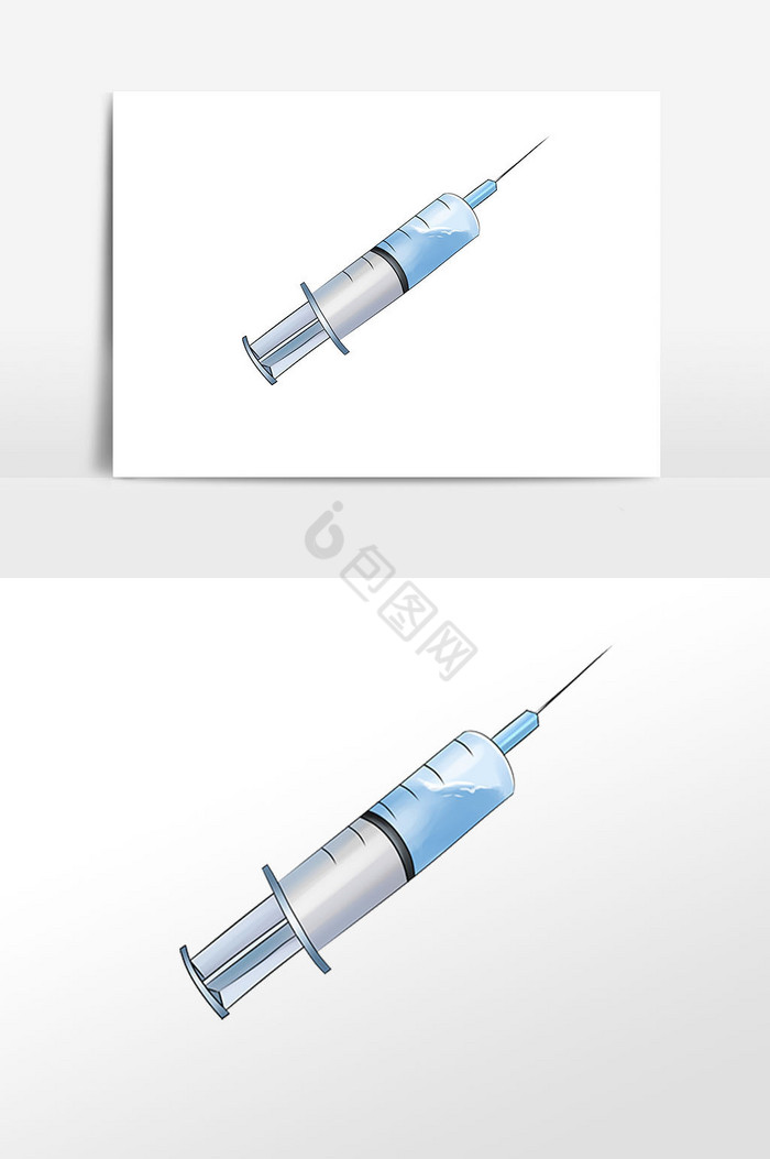 医疗治疗针管插画图片