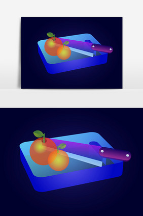 光感透气切板 水果设计元素