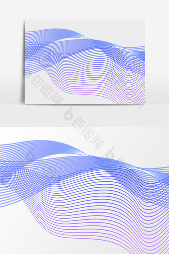 波浪线性科技纹理图片
