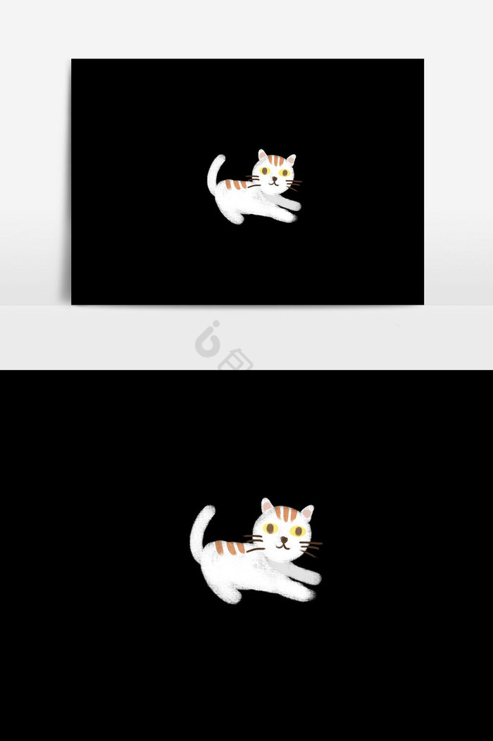动物猫咪插画图片