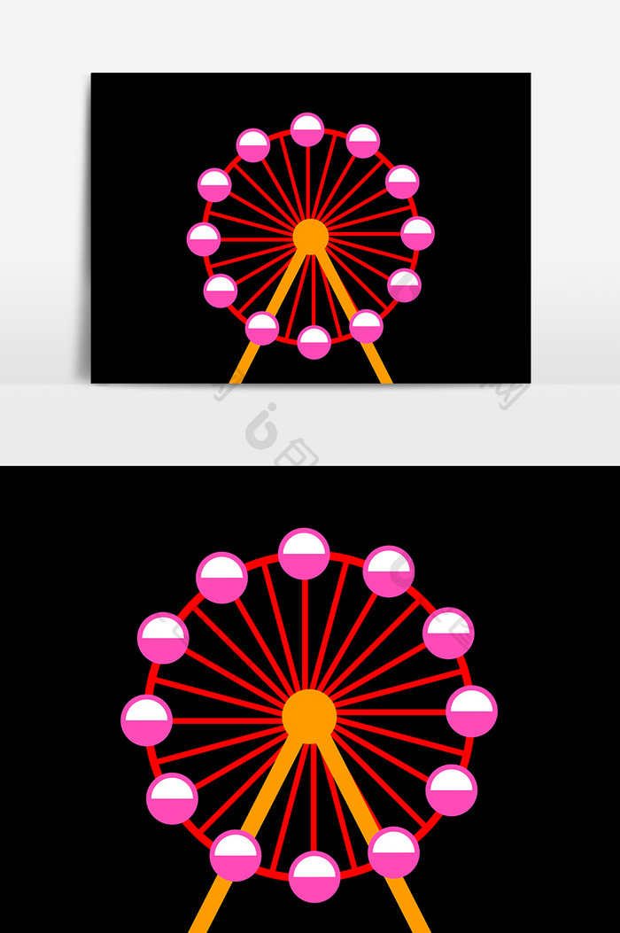 游乐场摩天轮设计元素