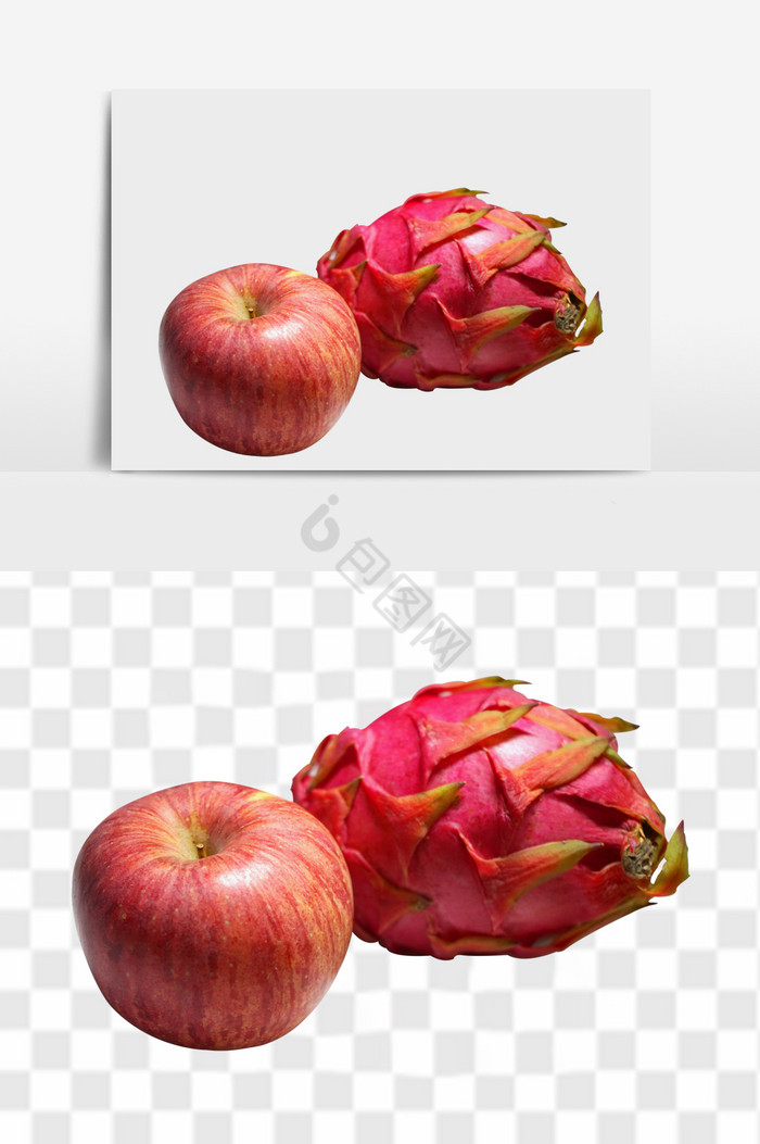 新鲜火龙果苹果图片