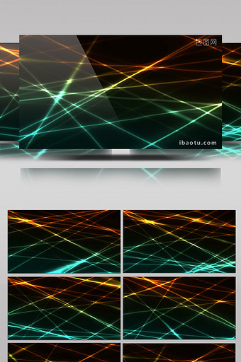 五彩粒子线条动态炫酷led视频素材图片