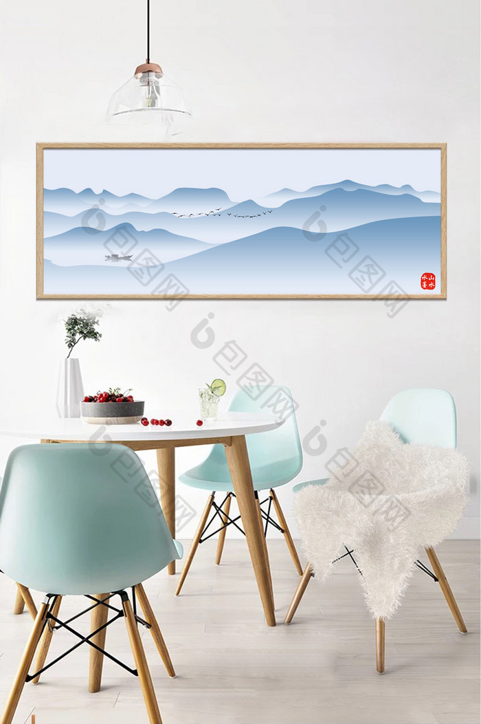 中国风水墨意境山水装饰画