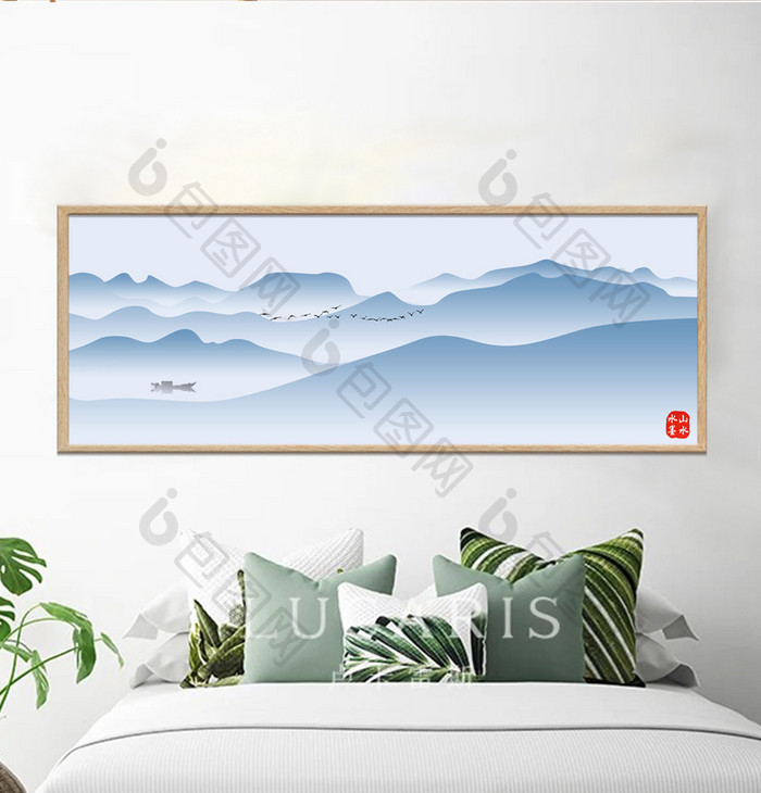 中国风水墨意境山水装饰画