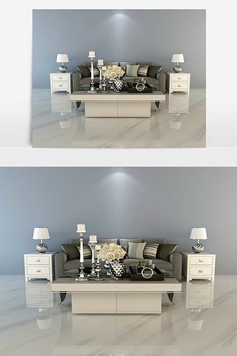现代风格客厅沙发组合图片