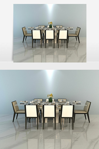 现代风格餐桌椅组合图片