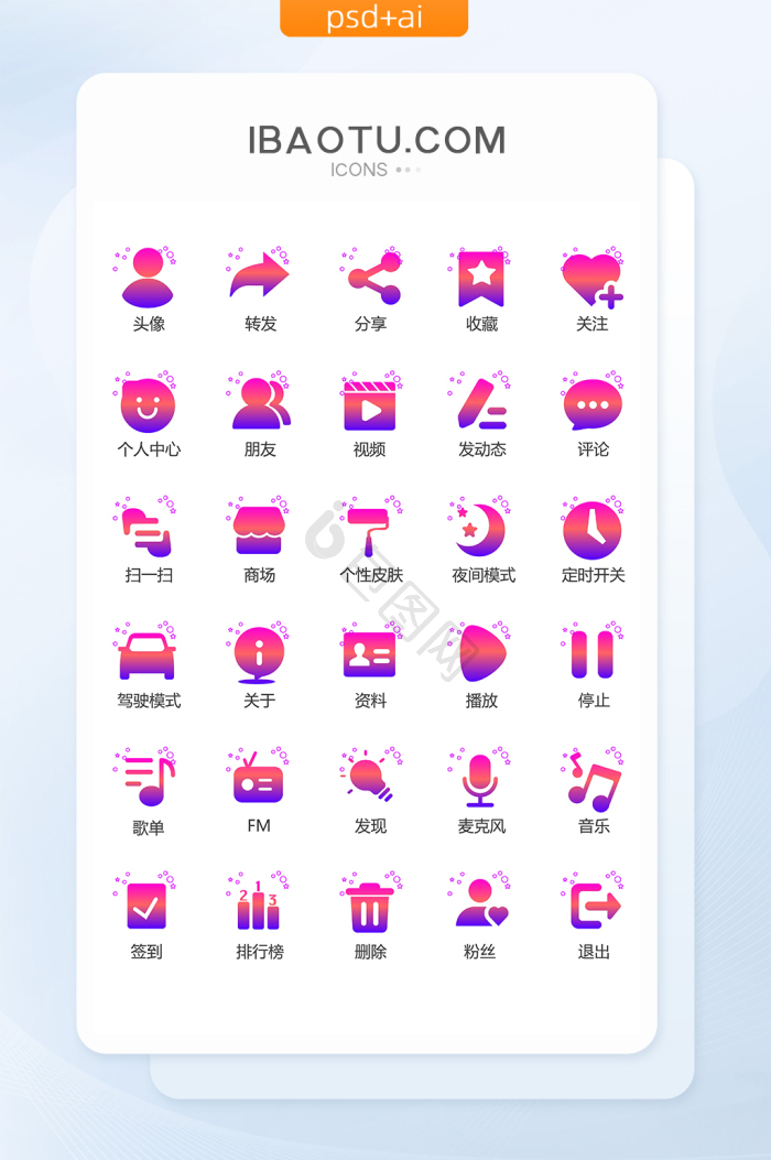 头像icon-头像icon设计图片-包图网
