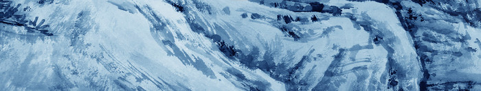 抽象蓝色新中式山水背景墙