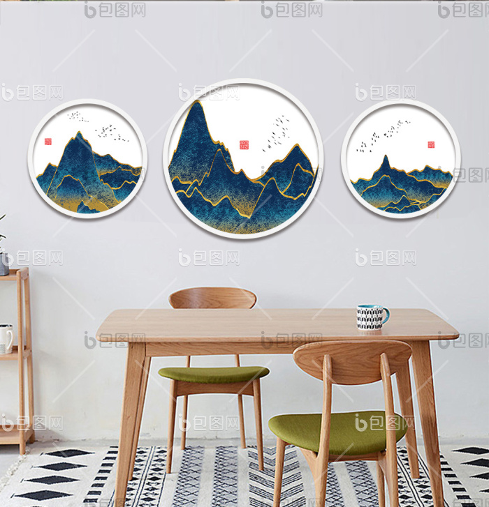 文艺山川风景书房酒店装饰画-文艺山川风景书房酒店装饰画效果图-【包图网】
