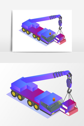 吊車卡車插畫圖片汽車吊車插畫圖片吊車插畫圖片吊車圖片吊車塔吊集裝