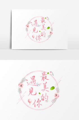 遇见最美的你文字