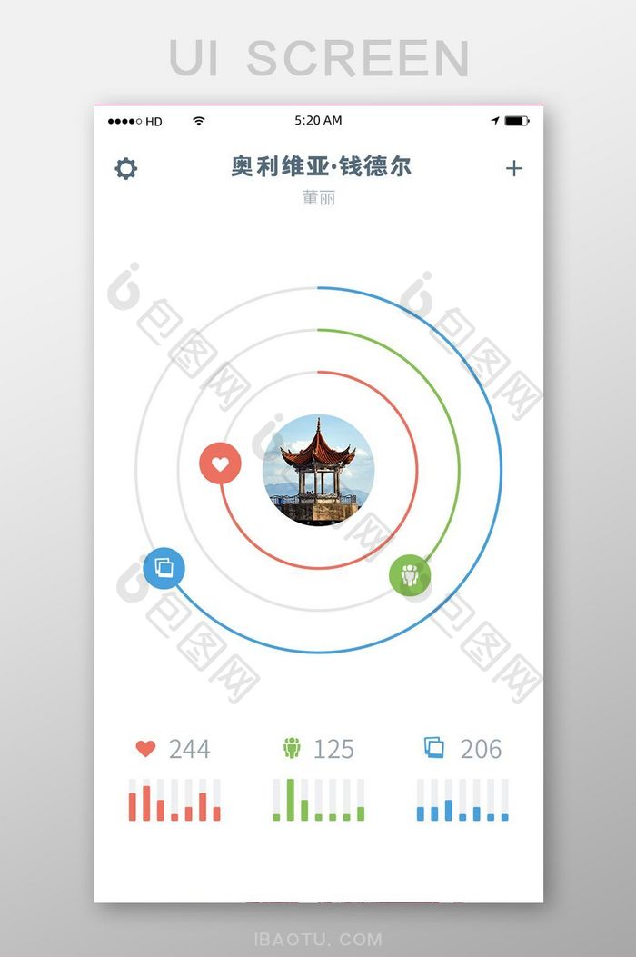 简约个人引导页面移动APP界面