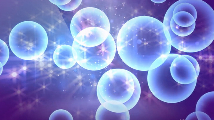 紫色炫酷粒子气泡动态背景视频素材