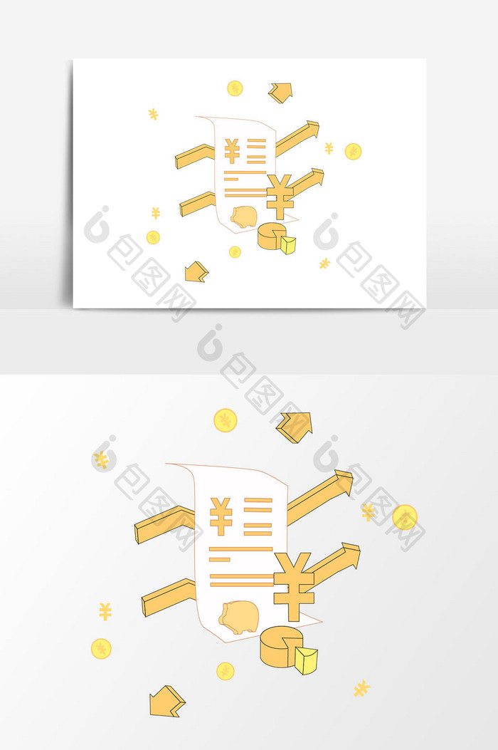 金融理财图标矢量素材元素