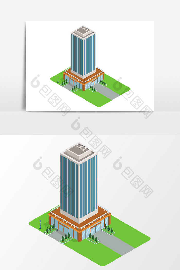 UI设计等距插图3D科技感图片