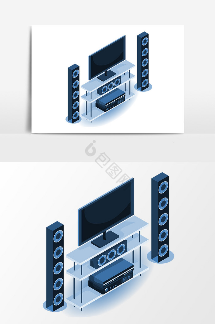 音响电视机图片