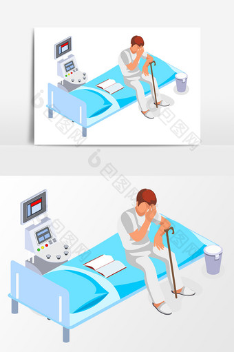 卡通医疗医生医院医疗护士海报元素图片