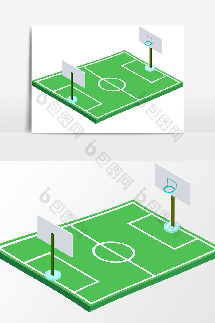 体育场足球场元素