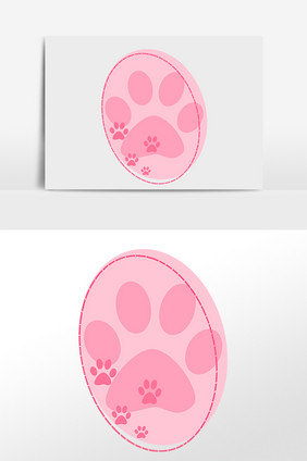 猫脚印图片