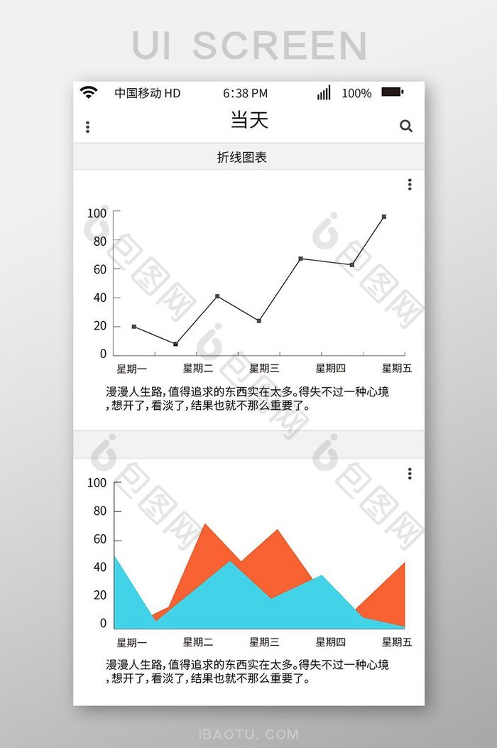 商业报表手机APP主界面