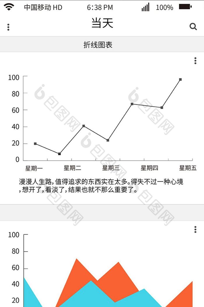 商业报表手机APP主界面