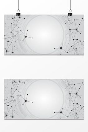 线条艺术商务科技背景