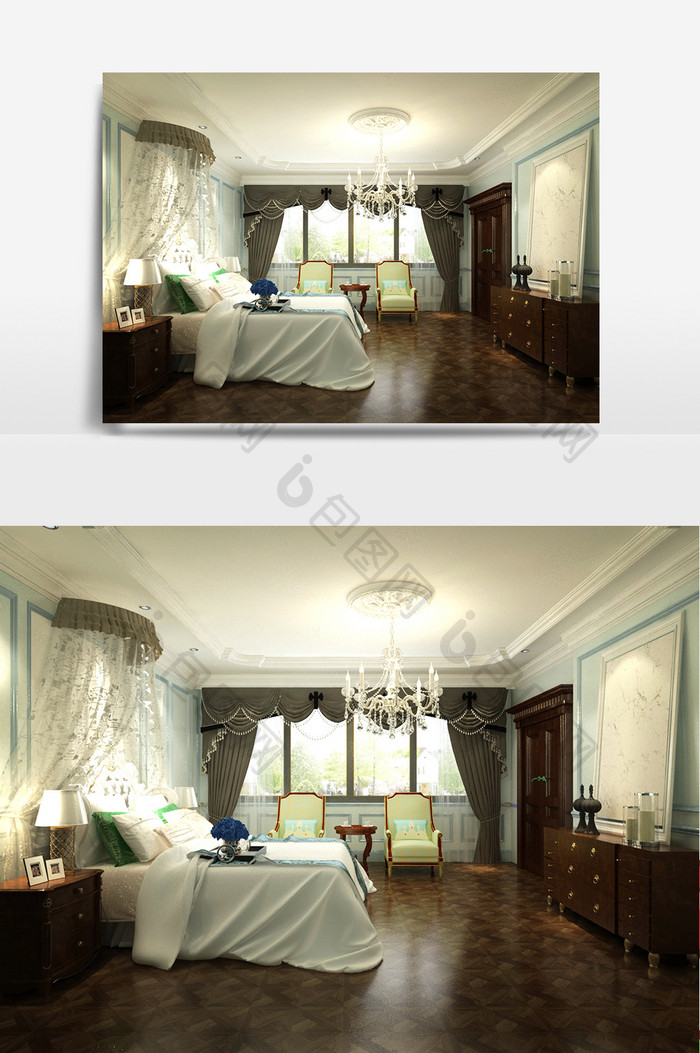 古典欧式卧室效果图