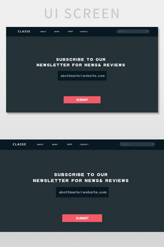 瀑布流文章资讯类首页设计页面模板