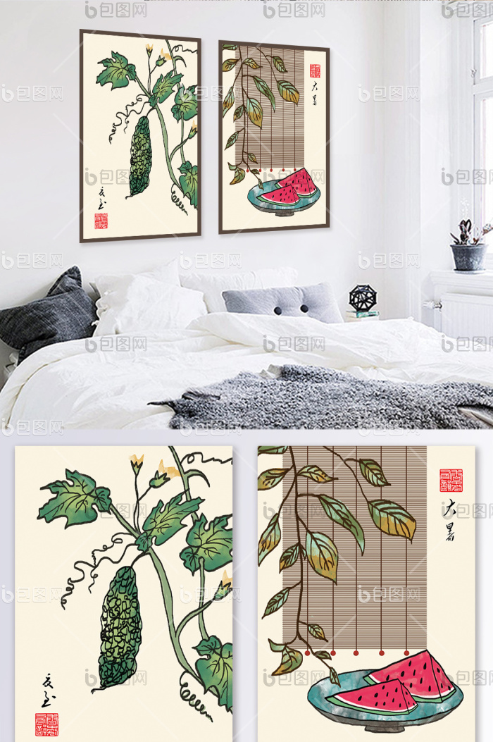 文艺民俗创意书房酒店装饰画-文艺民俗创意书房酒店装饰画效果图-【包图网】