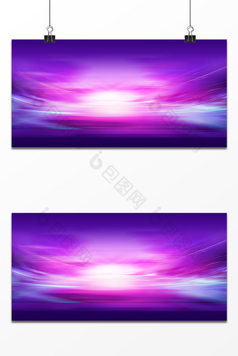 舞台紫色光效设计背景图片