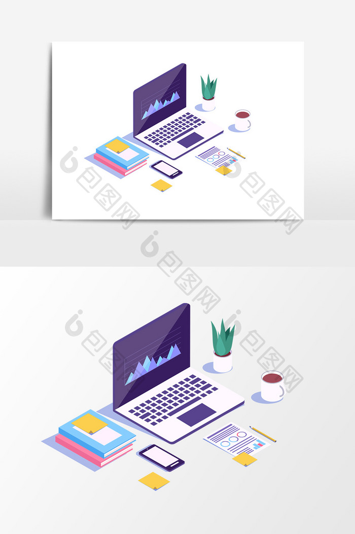 商务办公素材电脑笔记本素材