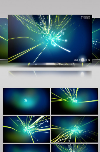 粒子线条炫酷动感互联网科技背景视频图片