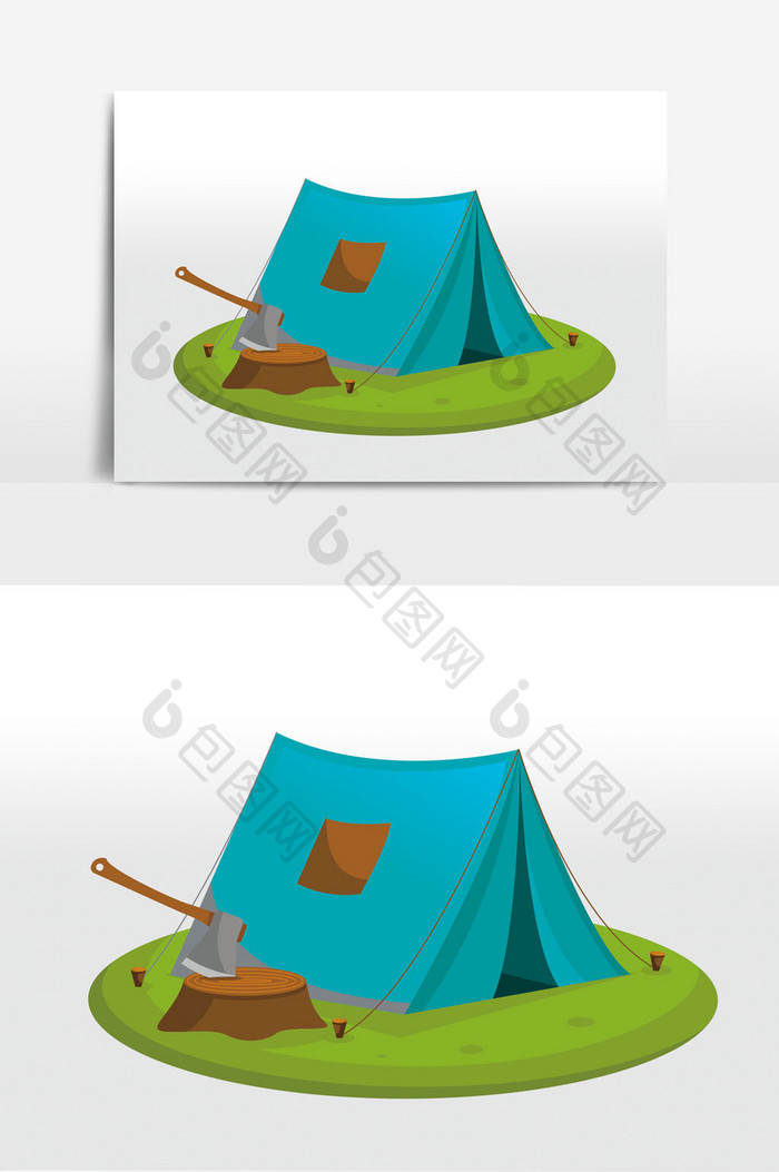 旅游户外露营帐篷元素
