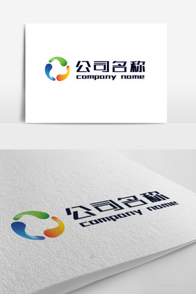 简洁循环农业环保环境公司logo标志