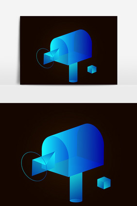 电子收信箱科技元素