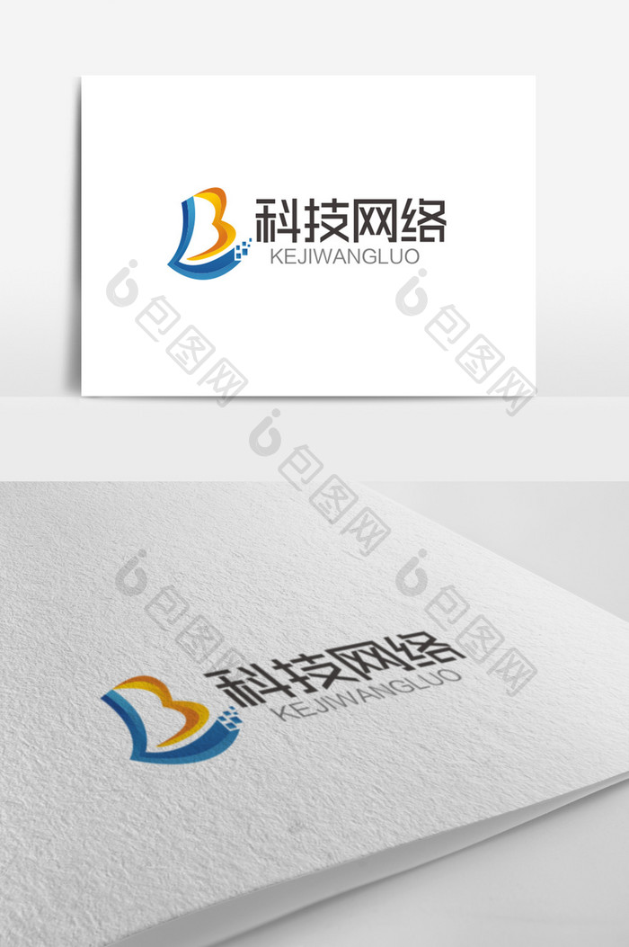 时尚大气LB字母科技网络logo标志